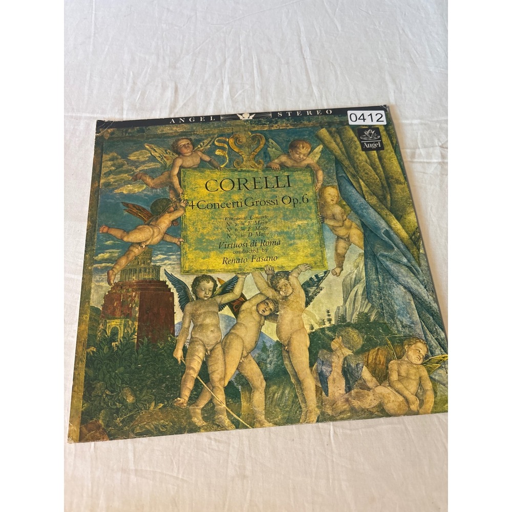 Angel Records Corelli 4 Concerti Grossi Op 6 Virtuosi di Roma LP Stereo Good